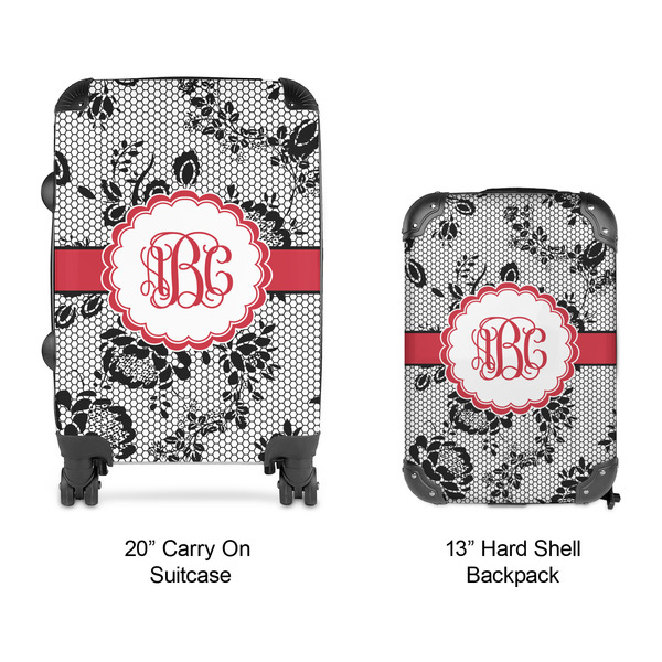 Black Lace Suitcase Set 4 - APPROVAL