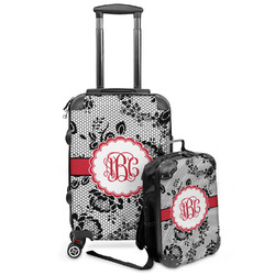 Black Lace Kids 2-Piece Luggage Set - Suitcase & Backpack (Personalized)
