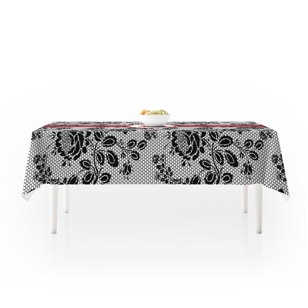 Black Lace Tablecloths (58"x102") - MAIN