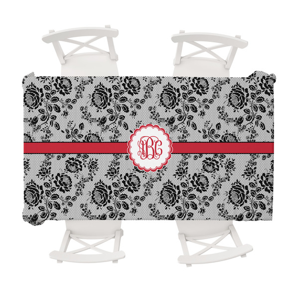 Custom Black Lace Tablecloth - 58"x102" (Personalized)