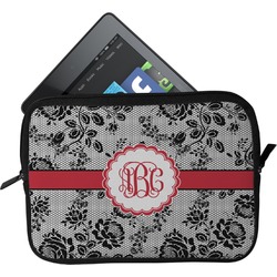 Black Lace Tablet Case / Sleeve (Personalized)