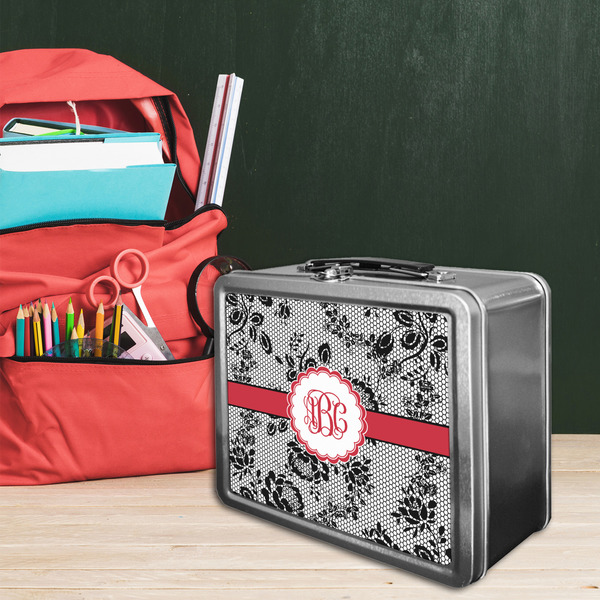 Black Lace Tin Lunchbox - LIFESTYLE