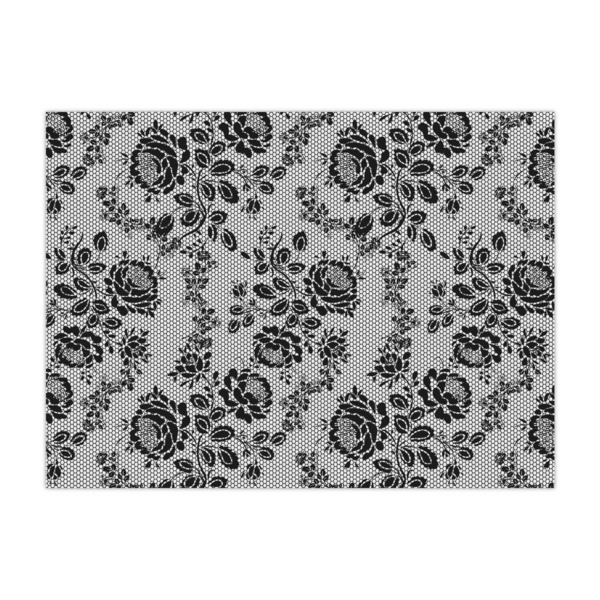 Custom Black Lace Large Tissue Papers Sheets - Lightweight