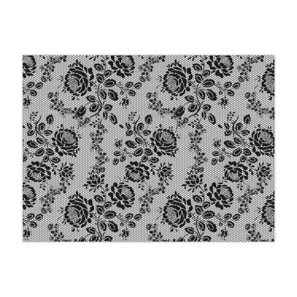 Custom Black Lace Tissue Paper Sheets - Large - Lightweight