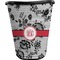 Black Lace Waste Basket - Single Sided (Black) (Personalized)