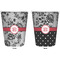 Black Lace Trash Can White - Front and Back - Apvl