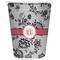 Black Lace Waste Basket - Single Sided (White) (Personalized)