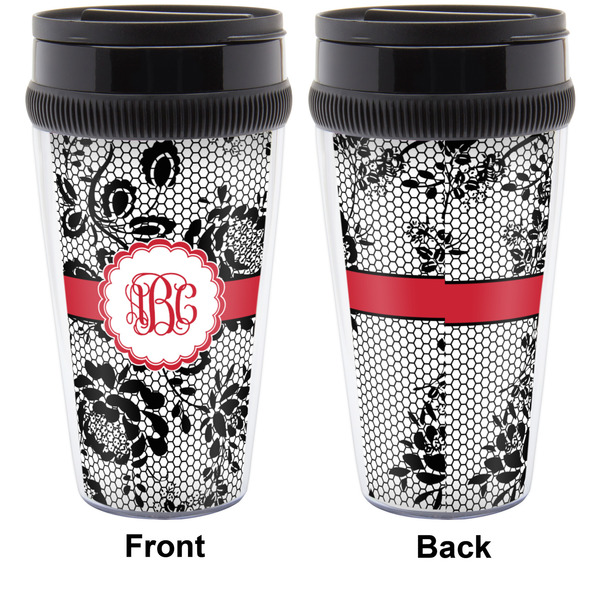 Black Lace Travel Mug Approval (Personalized)