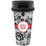 Black Lace Acrylic Travel Mug without Handle (Personalized)