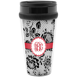 Black Lace Acrylic Travel Mug without Handle (Personalized)