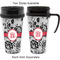 Black Lace Travel Mugs - with & without Handle