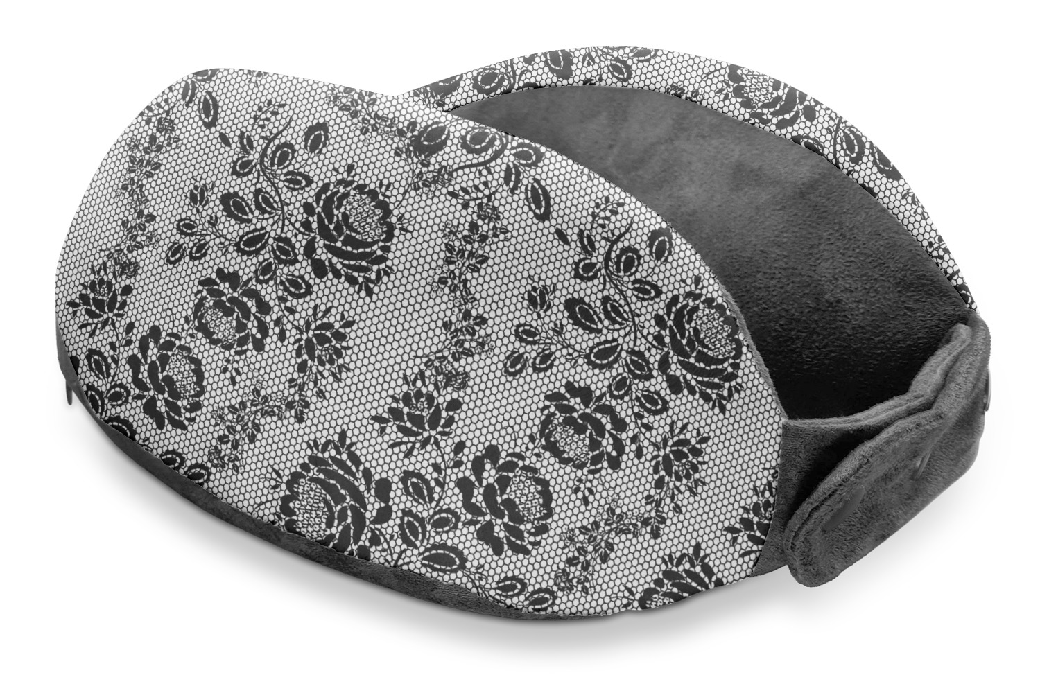 Black Lace Travel Neck Pillow YouCustomizeIt