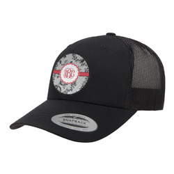 Black Lace Trucker Hat - Black (Personalized)