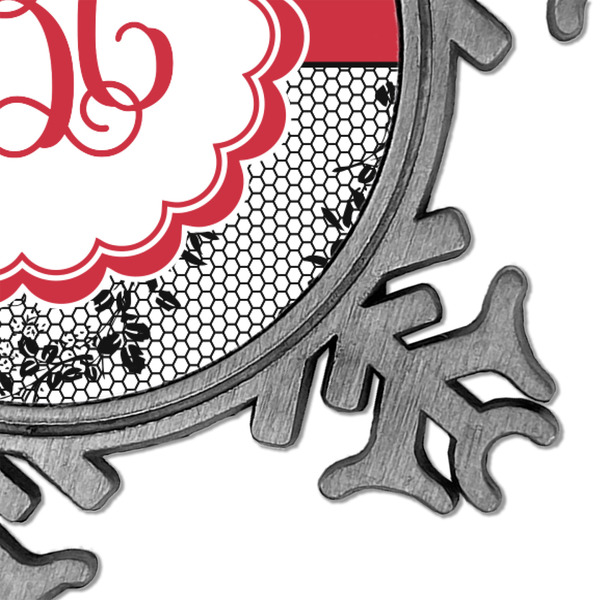 Black Lace Vintage Snowflake - Detail