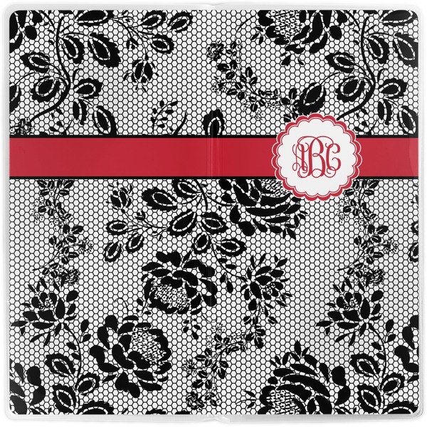 Black Lace Vinyl Document Wallet - Apvl