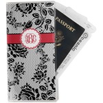 Black Lace Travel Document Holder