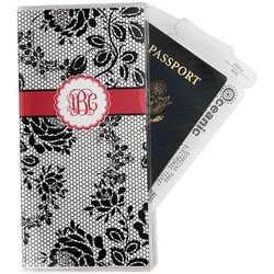 Black Lace Travel Document Holder