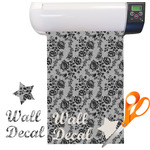Black Lace Vinyl Sheet (Re-position-able)