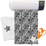 Black Lace Heat Transfer Vinyl Sheet (12"x18")