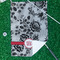 Black Lace Waffle Weave Golf Towel - In Context