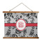 Black Lace Wall Hanging Tapestry - Wide (Personalized)