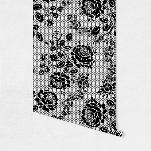 Black Lace Wallpaper on Wall