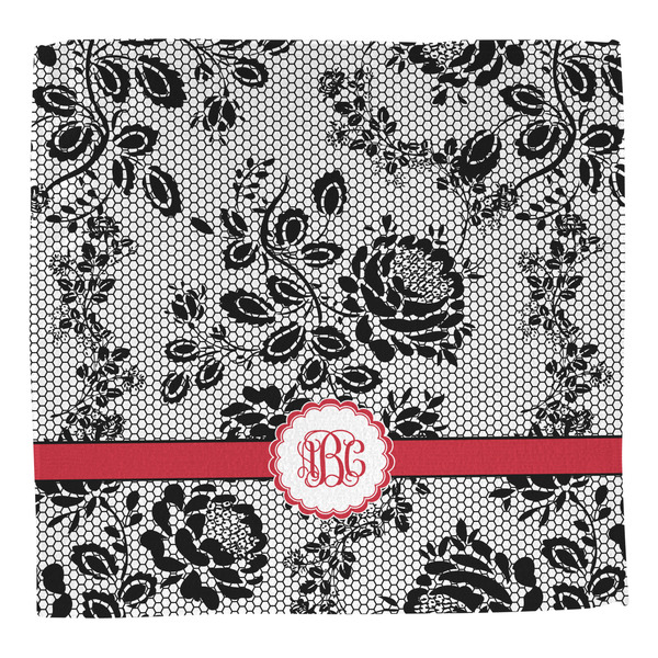 Black Lace Washcloth - Front - No Soap