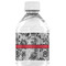 Black Lace Water Bottle Label - Back View