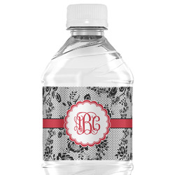Black Lace Water Bottle Labels - Custom Sized (Personalized)