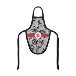 Black Lace Bottle Apron (Personalized)