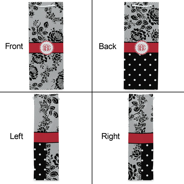 Black Lace Wine Gift Bag - Gloss - Approval