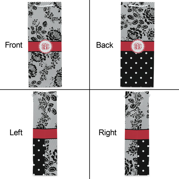 Black Lace Wine Gift Bag - Matte - Approval
