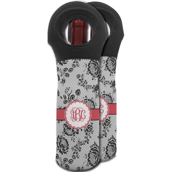 Black Lace Wine Tote Bag - MAIN