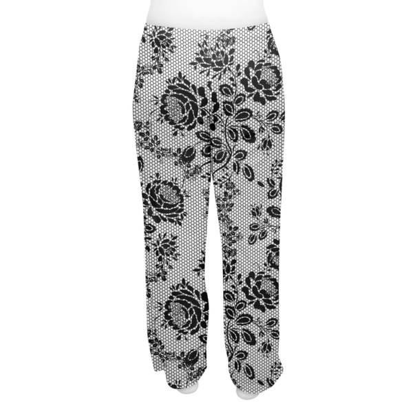 Black Lace Women's Pj on model - Back