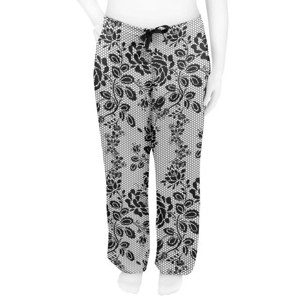 Black Lace Women's Pj on model - Front