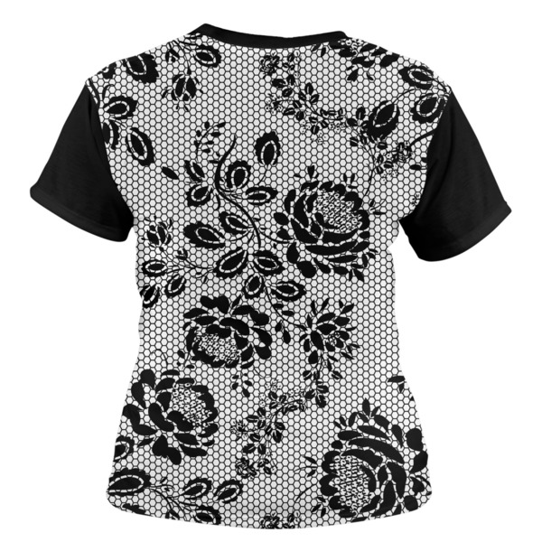 Black Lace Women's T-shirt Back