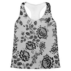 Black Lace Womens Racerback Tank Top