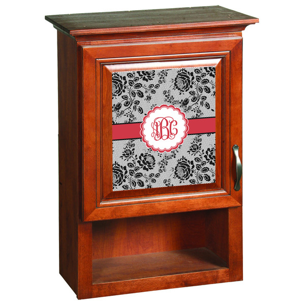 Black Lace Wooden Cabinet Decal (Medium)