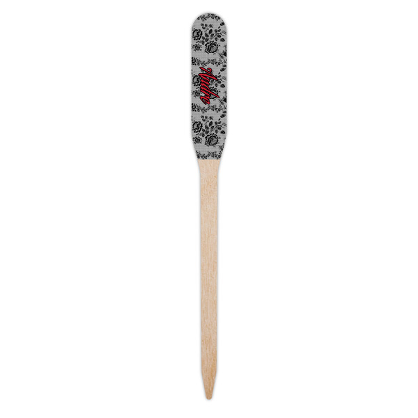 Black Lace Wooden Food Pick - Paddle - Single Pick
