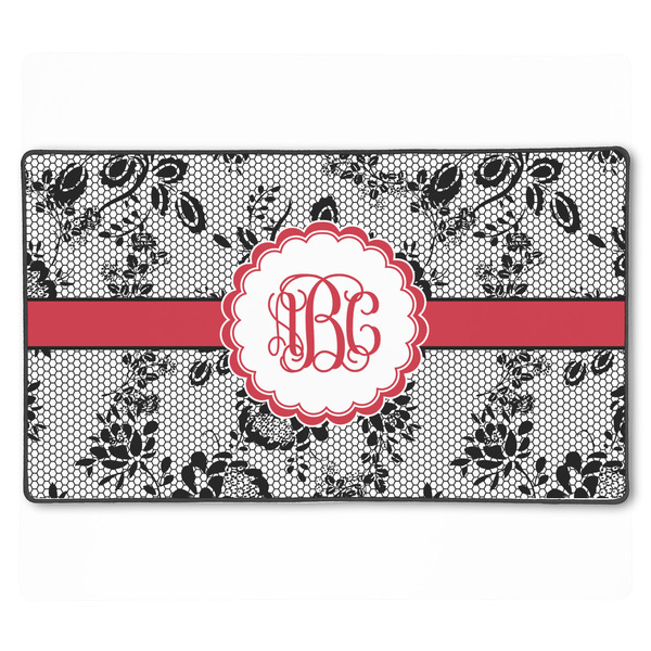 Custom Black Lace XXL Gaming Mouse Pad - 24" x 14" (Personalized)