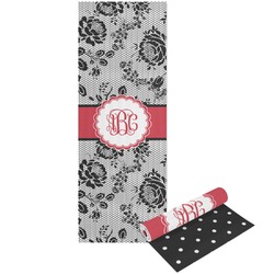 Black Lace Yoga Mat - Printed Front and Back (Personalized)