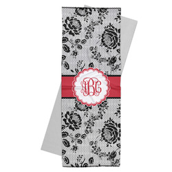 Black Lace Yoga Mat Towel (Personalized)
