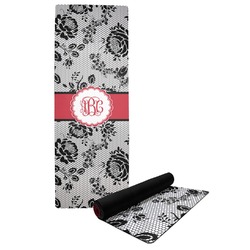 Black Lace Yoga Mat (Personalized)