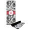 Black Lace Yoga Mat with Black Rubber Back Full Print View
