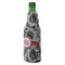 Black Lace Zipper Bottle Cooler - ANGLE (bottle)