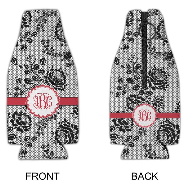 Black Lace Zipper Bottle Cooler - APPROVAL
