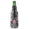 Black Lace Zipper Bottle Cooler - BACK (bottle)