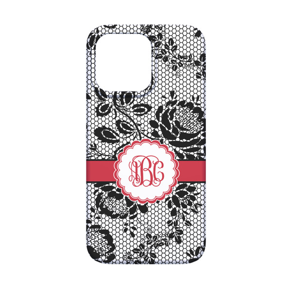 Black Lace iPhone 13 Mini Case - Back