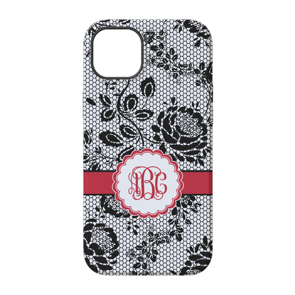 Black Lace iPhone 14 Pro Tough Case - Back