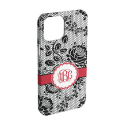 Black Lace iPhone Case - Plastic - iPhone 15 (Personalized)